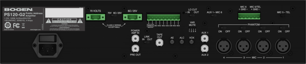 PLATINUM SERIES 120W, 8-OHM/70V, 1-CHANNEL, CLASS-D AMPLIFIER GEN 2